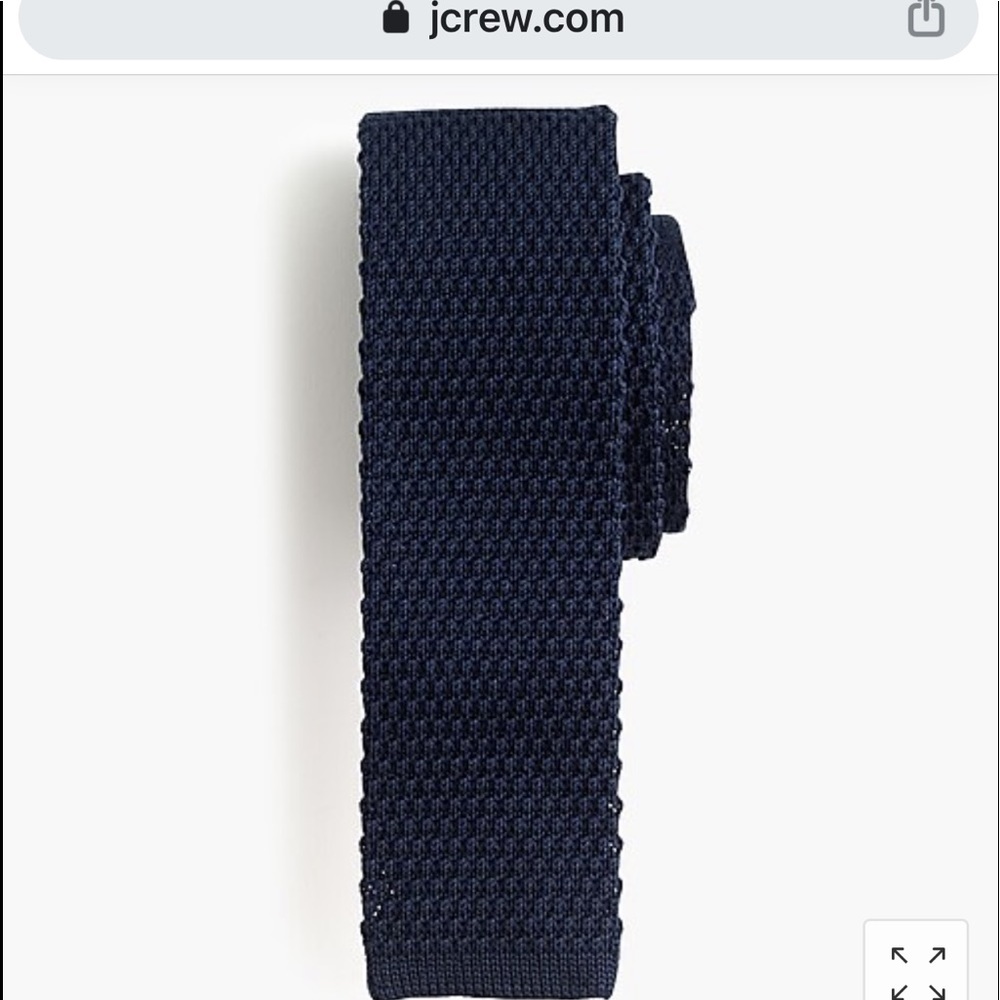 NWT J. Crew knit tie (navy blue)